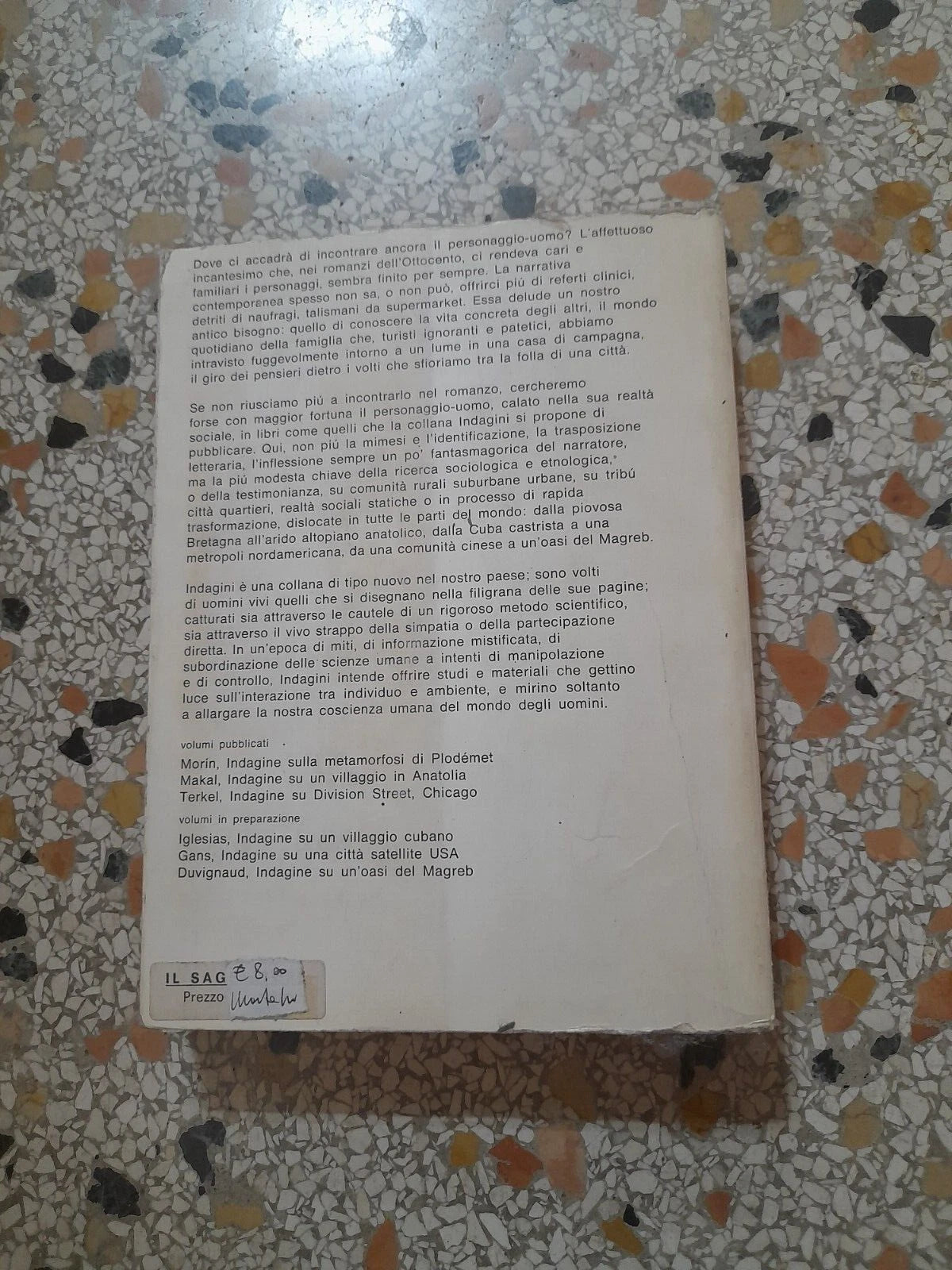 INDAGINE SU DIVISI ON STREET CHICAGO STUDS TERKEL. IL SAGGIATORE MONDADORI EDITORE. 1° EDIZIONE 1969. COLLANA: INDAGINI.
