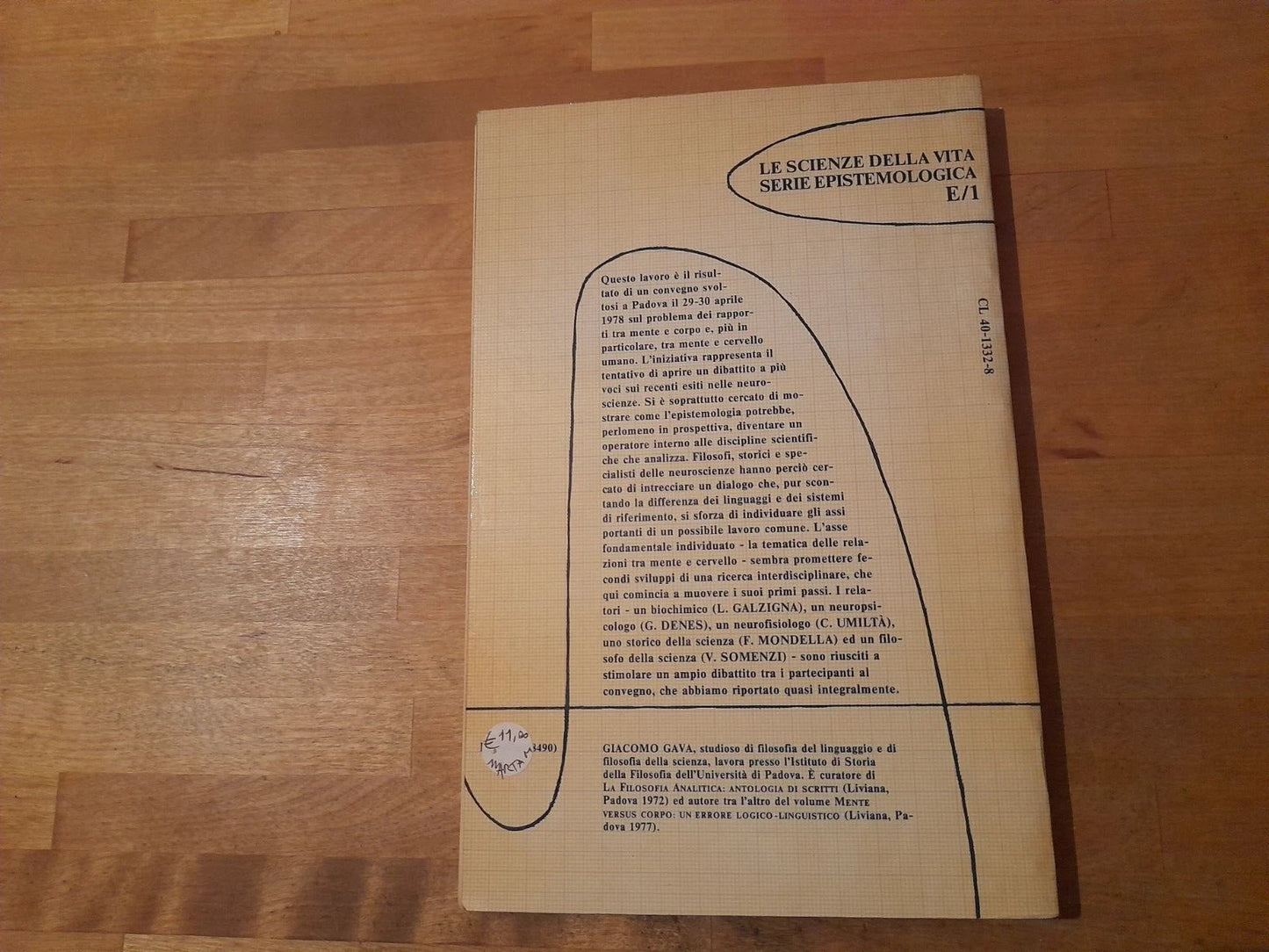 LA CONOSCENZA DELLA MENTE. AA.VV. BERTANI EDITORE. 1° EDIZIONE 1980. COLLANA: E/1 LE SCIENZE DELLA VITA SERIE EPISTEMOLOGICA.