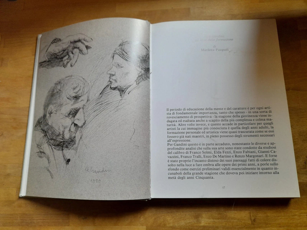 GINO GANDINI. DIPINTI, DISEGNI, INCISIONI 1929-1990. A CURA DI MAURO BINI + AA.VV. CASSA DI RISPARMIO DI REGGIO EMILIA 1991. INTRODUZIONE DI GIANNI CAVAZZINI.