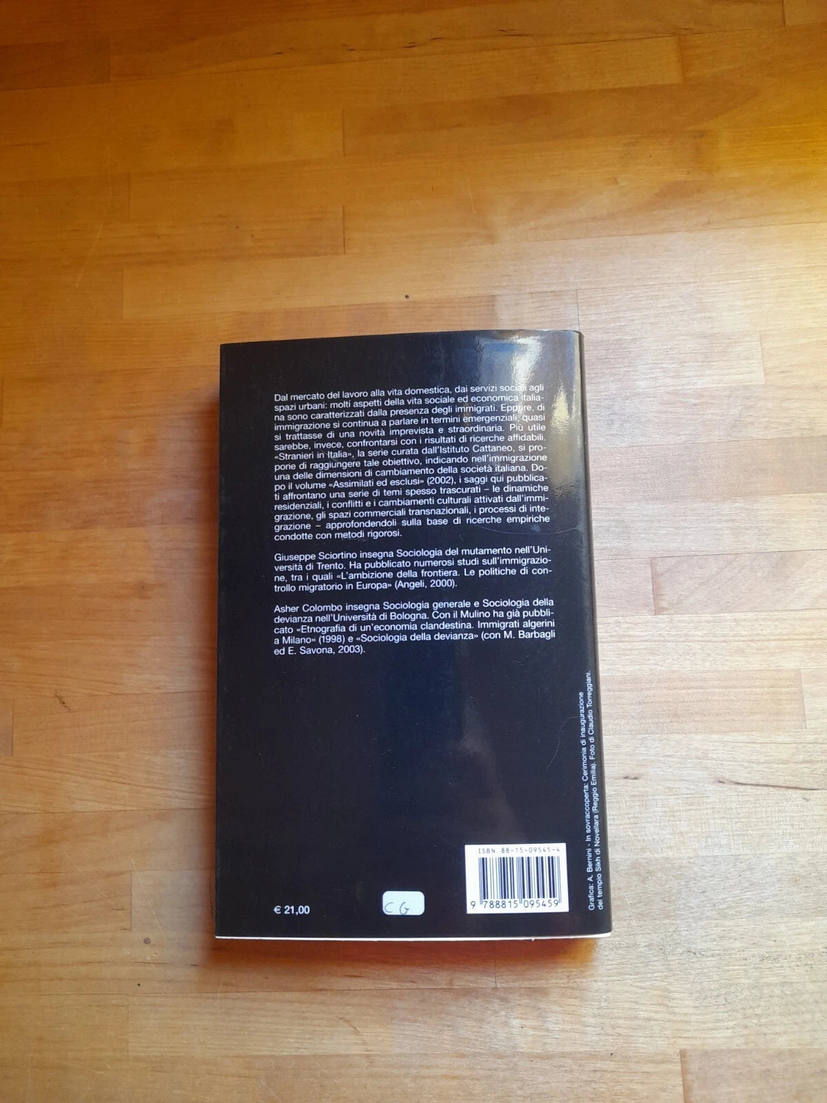UN'IMMIGRAZIONE NORMALE. A CURA DI GIUSEPPE SCIORTINO E ASHER COLOMBO. IL MULINO EDITRICE 2003. COLLANA: STRANIERI IN ITALIA.