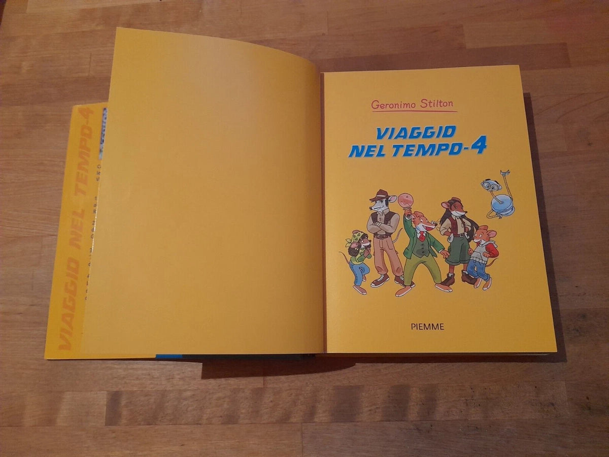 VIAGGIO NEL TEMPO-4. GERONIMO STILTON. EDIZIONI PIEMME. CON IL TOPO-POSTER DELLE PIRAMIDI. 2° EDIZIONE 2011.