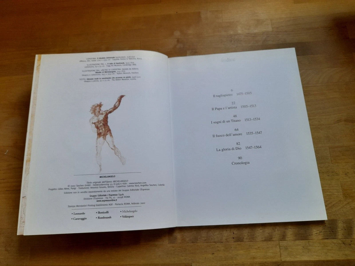 MICHELANGELO. 1475-1564. GILLES NERET. EDITORIALE L’ESPRESSO, 2002.
