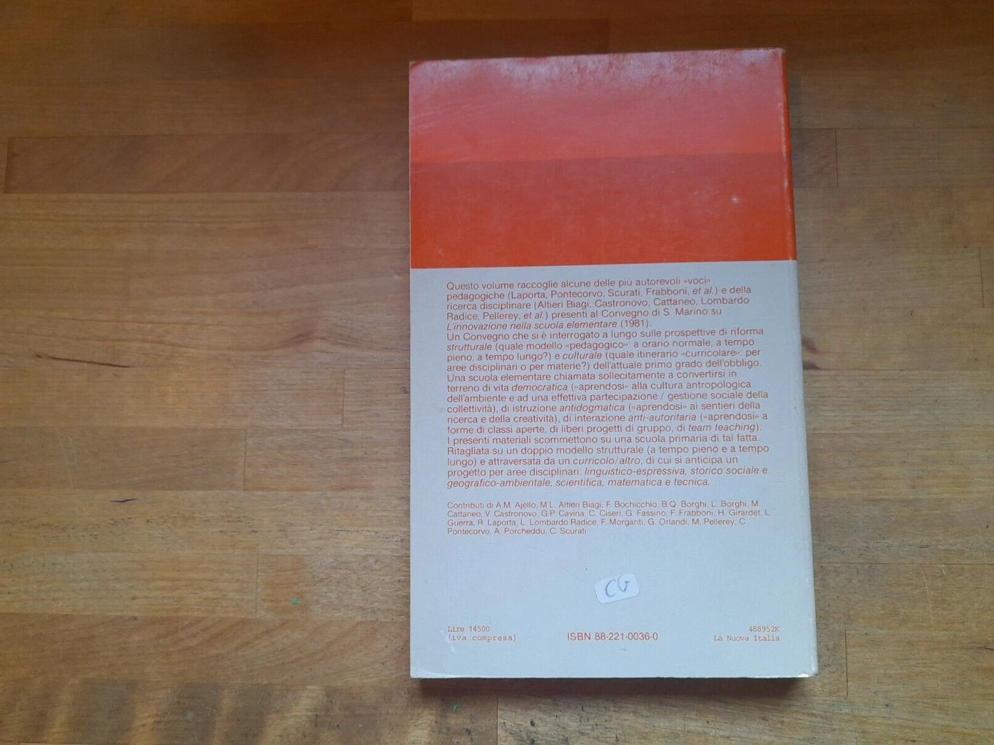 L'INNOVAZIONE NELLA SCUOLA ELEMENTARE. FRANCESCO FRABBONI. LA NUOVA ITALIA EDITRICE. 1° RISTAMPA 1983. COLLANA: EDUCATORI ANTICHI E MODERNI 361.