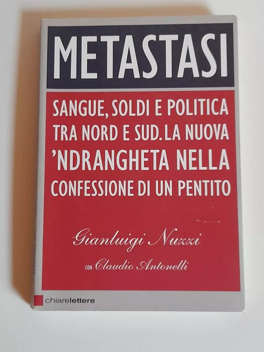 METASTASI. SANGUE, SOLDI E POLITICA TRA NORD E SUD. GIANLUIGI NUZZI CON CLAUDIO ANTONELLI. CHIARELETTERE EDITORE. COLLANA: PRINCIPIO ATTIVO INCHIESTE E REPORTAGE. 1° EDIZIONE DICEMBRE 2010.