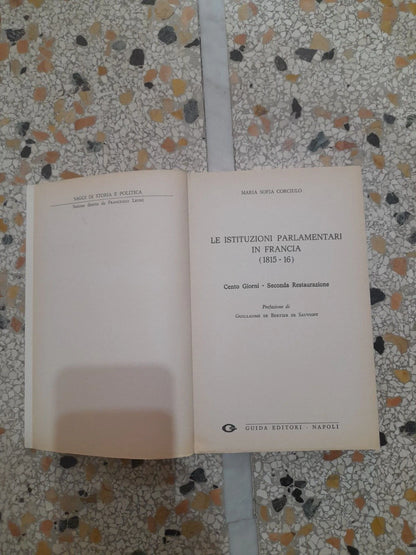 LE ISTUTUZIONI PARLAMENTARI IN FRANCIA. MARIA SOFIA CORCIULO. GUIDA EDITORE. RISTAMPA 1979. COLLANA: LA SPIRALE 41.