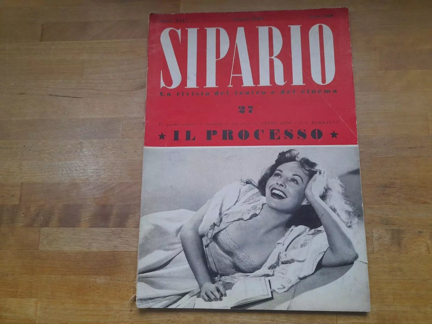 SIPARIO. LA RIVISTA DEL TEATRO E DEL CINEMA. ANNO III°, LUGLIO 1948. N°27.