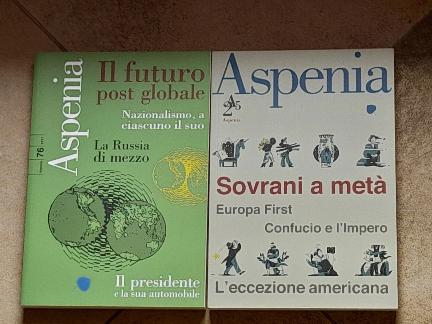 ASPENIA RIVISTA. LOTTO 5 VOLUMI. 2017-2020.  AA.VV. N°: 76-80-85-86-90. GRUPPO 24 ORE.