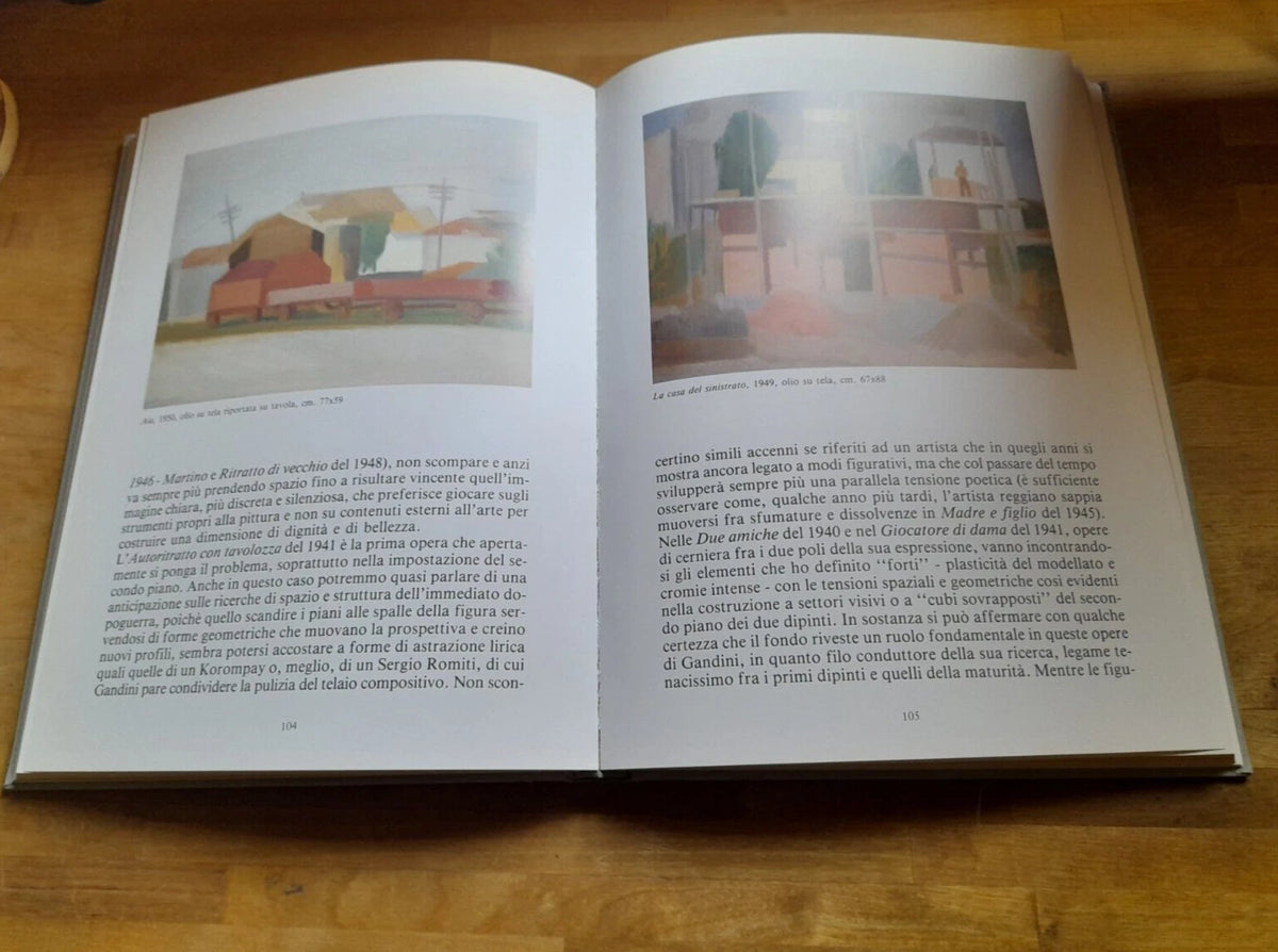 GINO GANDINI. DIPINTI, DISEGNI, INCISIONI 1929-1990. A CURA DI MAURO BINI + AA.VV. CASSA DI RISPARMIO DI REGGIO EMILIA 1991. INTRODUZIONE DI GIANNI CAVAZZINI.