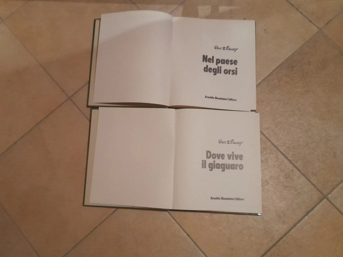 DISNEY NATURA. 5 VOLUMI. AA.VV. ARNOLDO MONDADORI EDITORE. 1° EDIZIONE 1975.