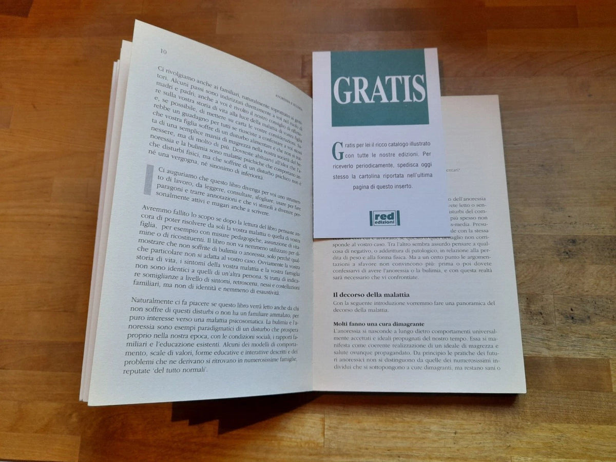ANORESSIA E BULIMIA. MONIKA GERLINGHOFF - HERBERT BACKMUND. RED EDIZIONI, 1996. COLLANA: TERAPIE NATURALI / 6.