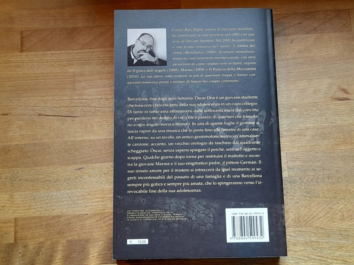 MARINA. CARLOS RUIS ZAFON. MONDADORI EDITORE. 1° EDIZIONE 2010. COLLANA: OSCAR GRANDI BESTSELLERS.