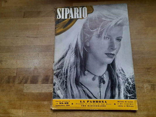 SIPARIO. RIVISTA DI TEATRO E DI CINEMA.  ANNO OTTAVO, N. 88-89. AGOSTO-SETTEMBRE 1953.