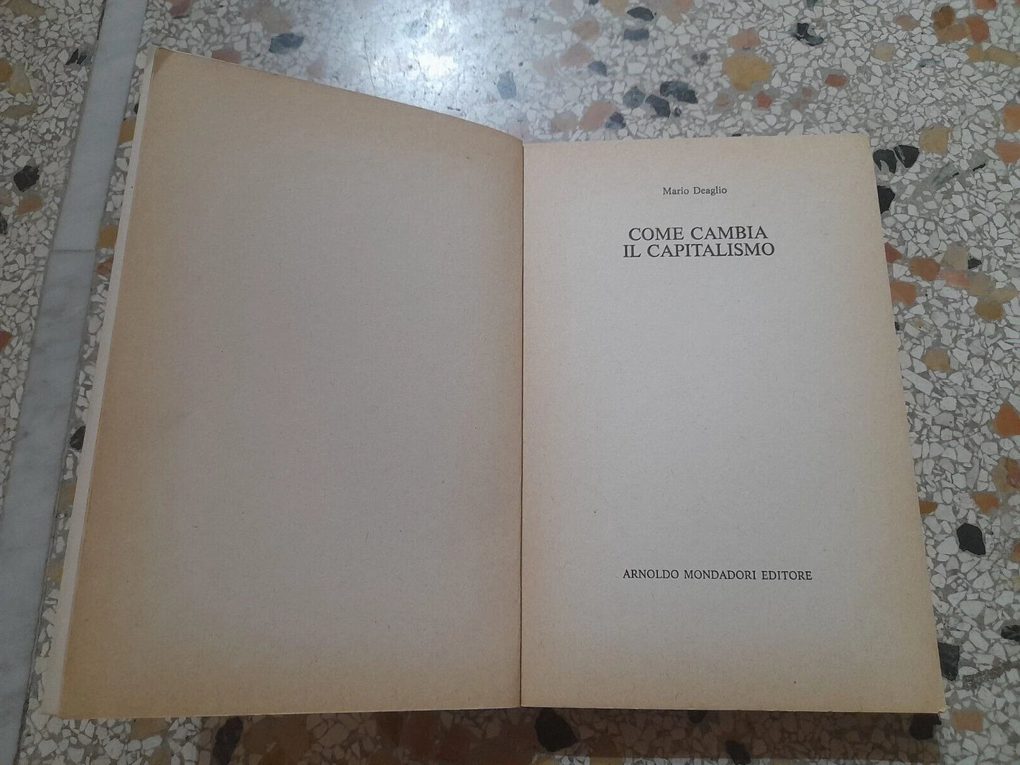 COME CAMBIA IL CAPITALISMO. MARIO DEAGLIO. MONDADORI EDITORE. COLLANA: MONDADORI SAGGI. 1° EDIZIONE MARZO 1982.