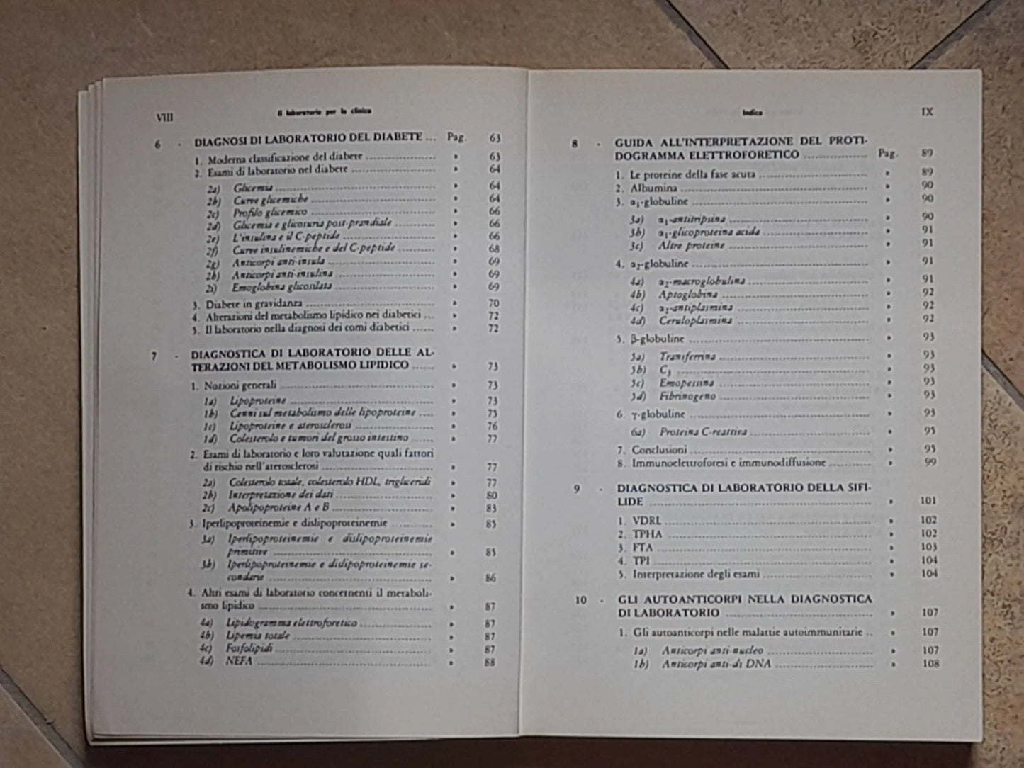 IL LABORATORIO PER LA CLINICA. FELICE PIERSANTI. IL PENSIERO SCIENTIFICO EDITORE. 1° RISTAMPA 1987.
