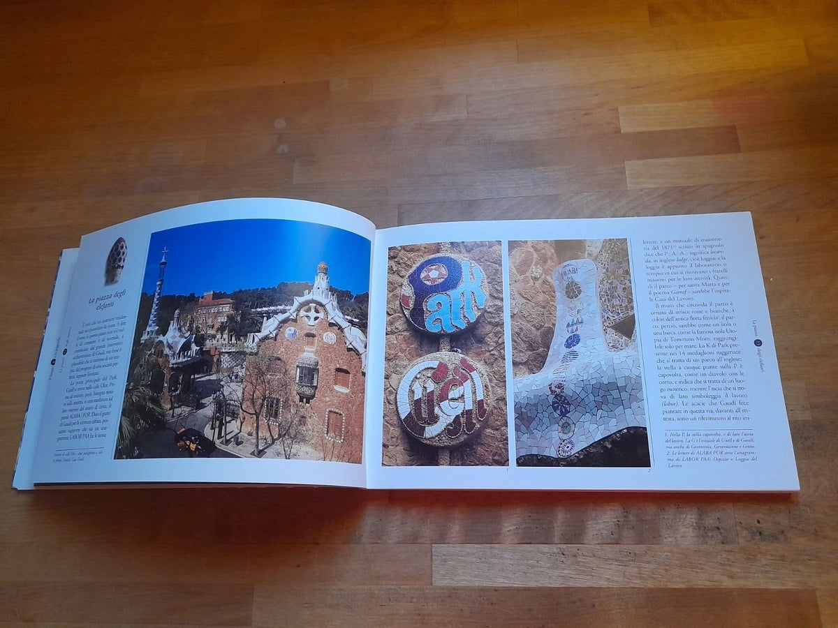 PARK GUELL L'UTOPIA DE GAUDI. J.M. CARANDELL. TRIANGLE POSTALS EDITORE, 1999. TESTO IN ITALIANO
