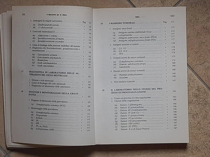 IL LABORATORIO PER LA CLINICA. FELICE PIERSANTI. IL PENSIERO SCIENTIFICO EDITORE. 1° RISTAMPA 1987.