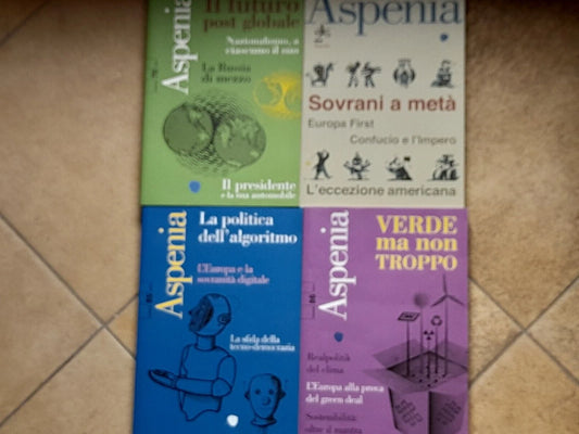 ASPENIA RIVISTA. LOTTO 5 VOLUMI. 2017-2020.  AA.VV. N°: 76-80-85-86-90. GRUPPO 24 ORE.