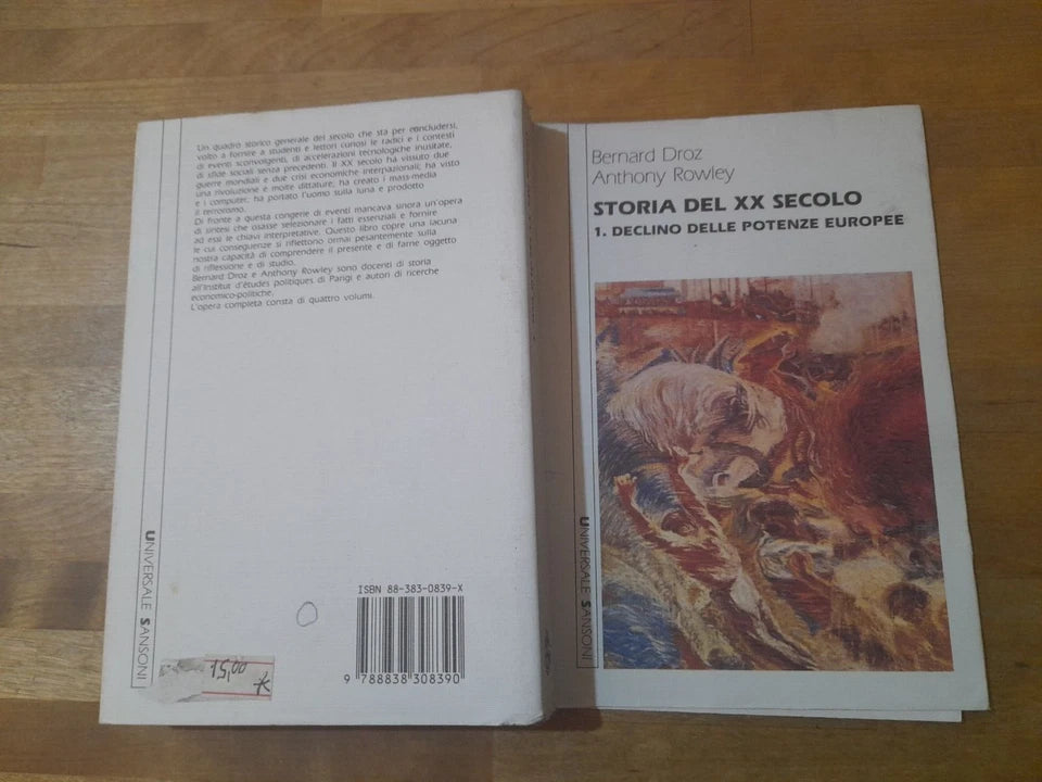 STORIA DEL XX SECOLO. 3 VOLUMI. BERNARD DRAZ - ANTHONY ROWELY. COLLANA: UNIVERSALE SANSONI. SANSONI EDITORE 1988 - 1989.