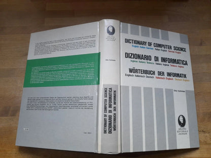 DIZIONARIO DI INFORMATICA. OTTO VOLLNHALS. GRUPPO EDITORIALE JACKSON. 1° EDIZIONE 1982. MULTILINGUA.