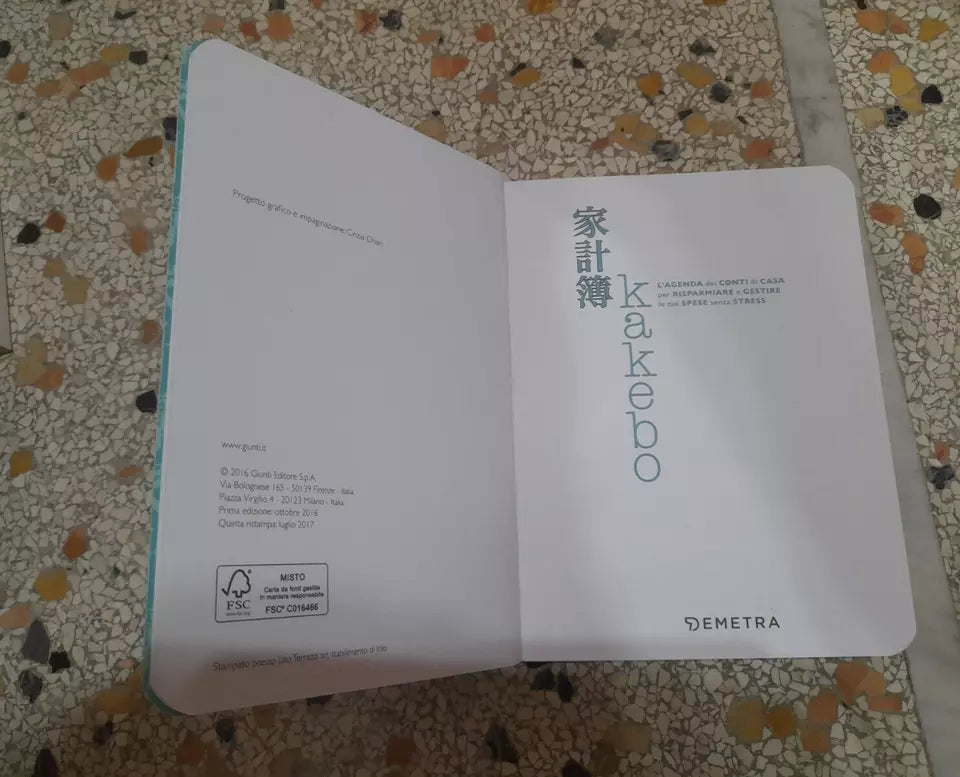 KAKEBO L'AGENDA DEI CONTI DI CASA PER RISPARMIARE E GESTIRE LE TUE SPESE. AA.VV. DEMETRA EDITORE. 4° RISTAMPA 2017.