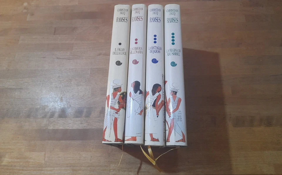 IL ROMANZO DI RAMSES 4 VOLUMI. CHRISTIAN JACQ. EDIZIONE EUROCLUB. INCOMPLETO. 4 VOLUMI DI 5. 1997 - 1998.