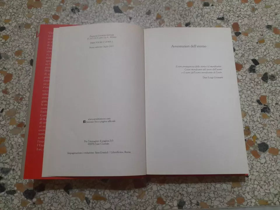 AVVENTURIERI DELL'ETERNO. ANTONIO SOCCI. RIZZOLI EDITORE. 1° EDIZIONE 2015.