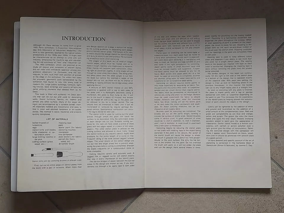ART DECO. CUT & USE STENCILS. THEODORE MENTEN. DOVER PUBLICATIONS, INC., NEW YORK . 1° EDIZIONE 1977.