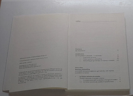 STORY SELLING. ANDREA FONTANA. RIZZOLI ETAS EDITORE. COLLANA: MARKETING E VENDITE. 1° RISTAMPA 2012.