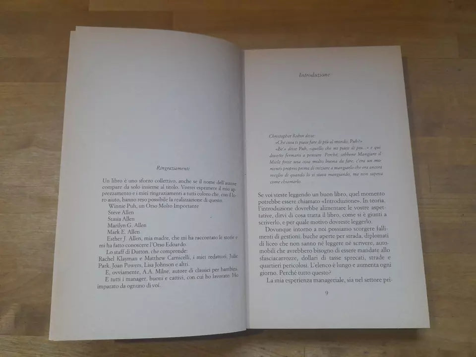 WINNIE PUH PER I MANAGER. ROGER E. ALLEN. GUANDA EDITORE. COLLANA: QUADERNI DELLA FENICE. RISTAMPA 1995.