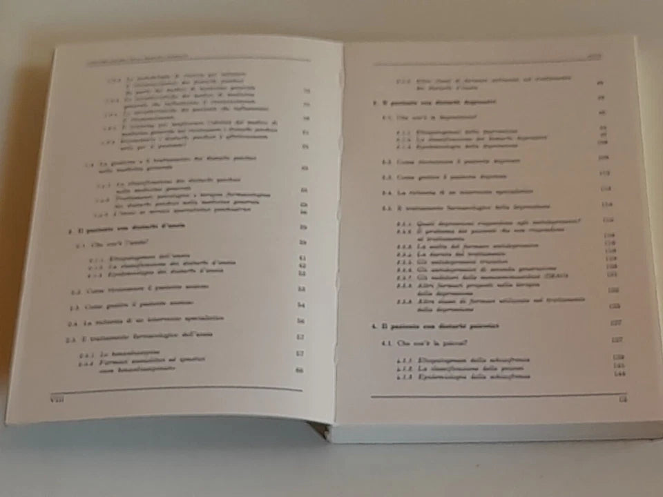 I DISTURBI PSICHICI NELLA MEDICINA GENERALE. AA.VV. IL PENSIERO SCIENTIFICO. 1° EDIZIONE LUGLIO 1992.