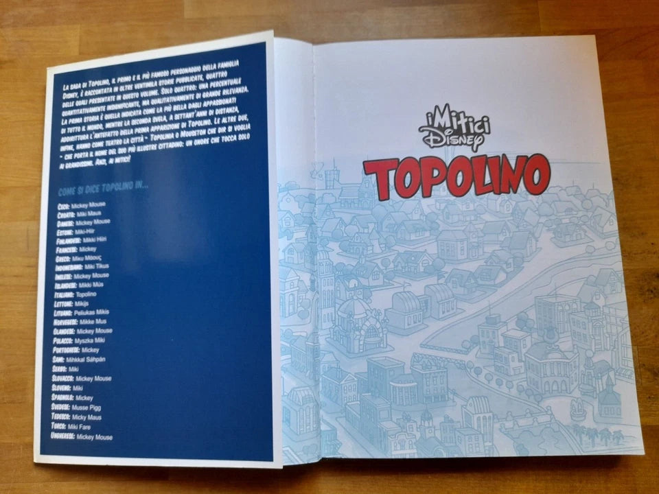 TOPOLINO. I MITICI DISNEY. LE GRANDI STORIE A FUMETTI DEI MITICI PERSONAGGI DISNEY. EDIZIONE SPECIALE PER CORRIERE DELLA SERA E GAZZETTA DELLO SPORT, 2009. TESTI: FABIO LICARI-ANTONIO SECONDO.