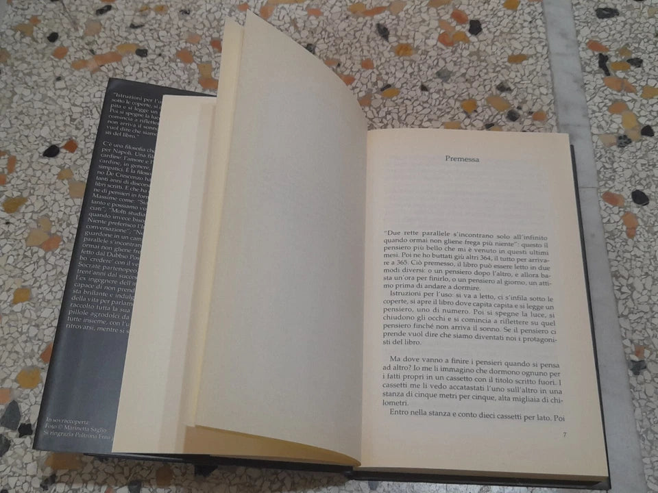 I PENSIERI DI BELLAVISTA. LUCIANO DE CRESCENZO. MONDADORI EDITORE. 1° EDIZIONE MARZO 2005. COLLANA: I LIBRI DI LUCIANO DE CRESCENZO.