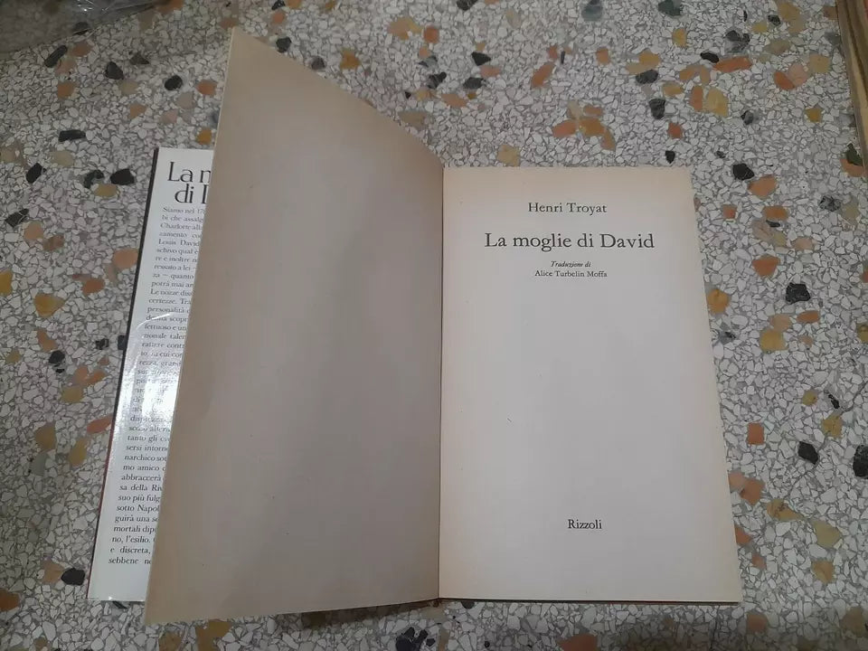 LA MOGLIE DI DAVID. HENRI TROYAT. RIZZOLI EDITORE. 1° EDIZIONE 1991. COLLANA: LA SCALA.
