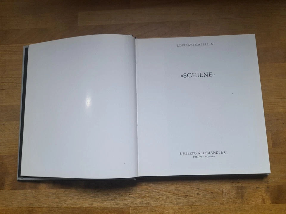 SCHIENE. LORENZO CAPELLINI. UMBERTO ALLEMANDI & C. EDITORI. 1° EDIZIONE 2000. ILLUSTRATO.