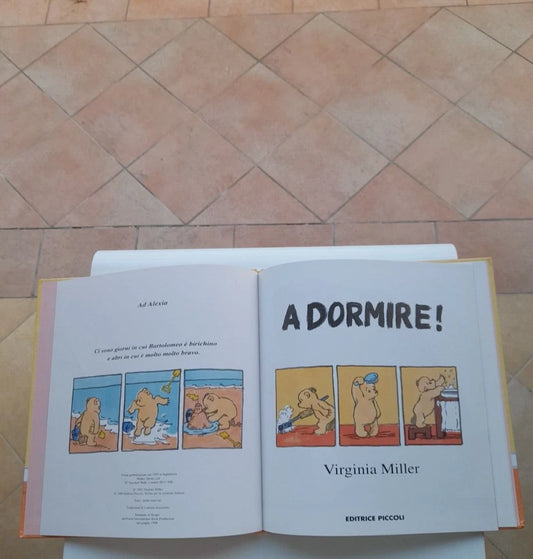 A DORMIRE. VIRGINIA MILLER. EDITRICE PICCOLI. EDIZIONE ITALIANA 1996. TRADUZIONE DI LORENZA ACCORNERO.