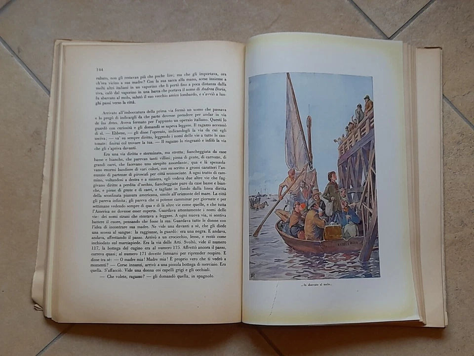 CUORE. EDMONDO DE AMICIS. GARZANTI EDITORE. EDIZIONE PER IL CENTENARIO DELLA NASCITA. 5° EDIZIONE 1952. ILLUSTRAZIONI A COLORI E IN B/N.