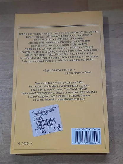 COS'E' UNA RAGAZZA. ALAIN DE BOTTON. GUANDA EDITORE. 1° EDIZIONE 2003. COLLANA: LE FENICI TASCABILI 94 I NARRATORI.