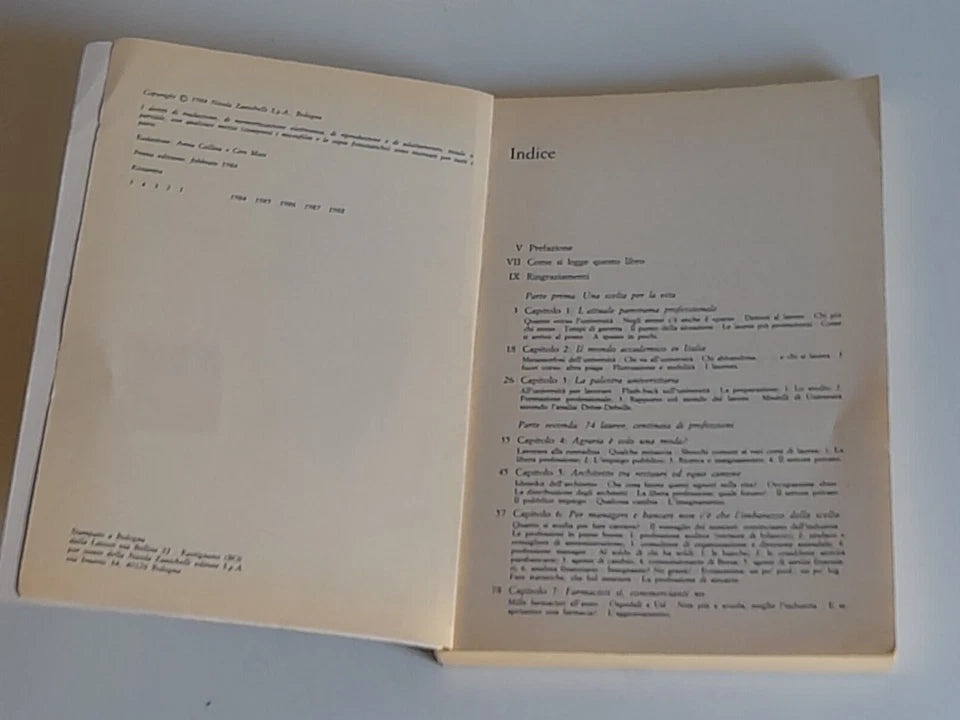 IL LAVORO DEL LAUREATO. FABRIZIO FERRAGNI - RAFFAELLO MASCI. GUIDA ALLE PROFESSIONI POST-UNIVERSITARIE. 1° EDIZIONE FEBBRAIO 1984. ZANICHELLI EDITORE. COLLANA: PROSPETTIVE DIDATTICHE.