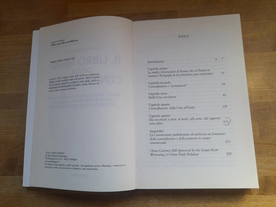IL LIBRO NERO DELLA CONTRAFFAZIONE. ANTONIO SELVATICI. PENDRAGON EDIZIONI, 2012.