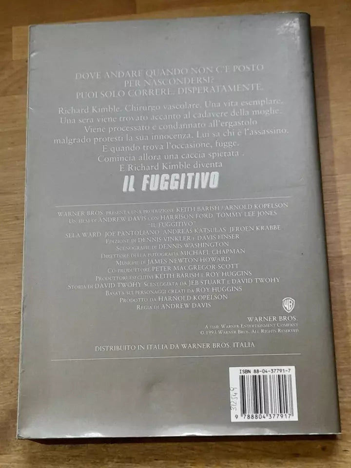 IL FUGGITIVO. J.M. DILLARD. INTERNO GIALLO MONDADORI EDITORE. COLLANA: IPERFICTION. 1° EDIZIONE 1993.