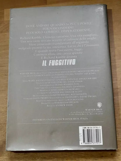 IL FUGGITIVO. J.M. DILLARD. INTERNO GIALLO MONDADORI EDITORE. COLLANA: IPERFICTION. 1° EDIZIONE 1993.