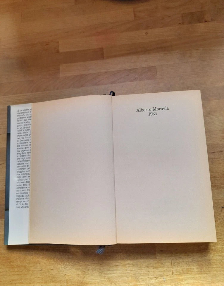 1934. ALBERTO MORAVIA. NARRATIVA CLUB SU LICENZA FABBRI - BOMPIANI. 2° EDIZIONE, 1° RISTAMPA SETTEMBRE 1982.