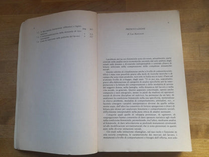 PERCORSI FEMMINILI LAVORO, FORMAZIONE E FAMIGLIA NEL LAZIO. AA.VV. FRANCO ANGELI EDITORE. RISTAMPA 1988. COLLANA: ISFOL - STRUMENTI E RICERCHE.