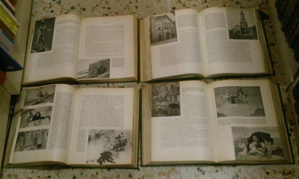 STORIA DELL'ARTE. DINO CAMPINI. 4 VOLUMI. EDIZIONI LIBRARIE ITALIANE-MILANO. ILLUSTRATO. ANNI '60.