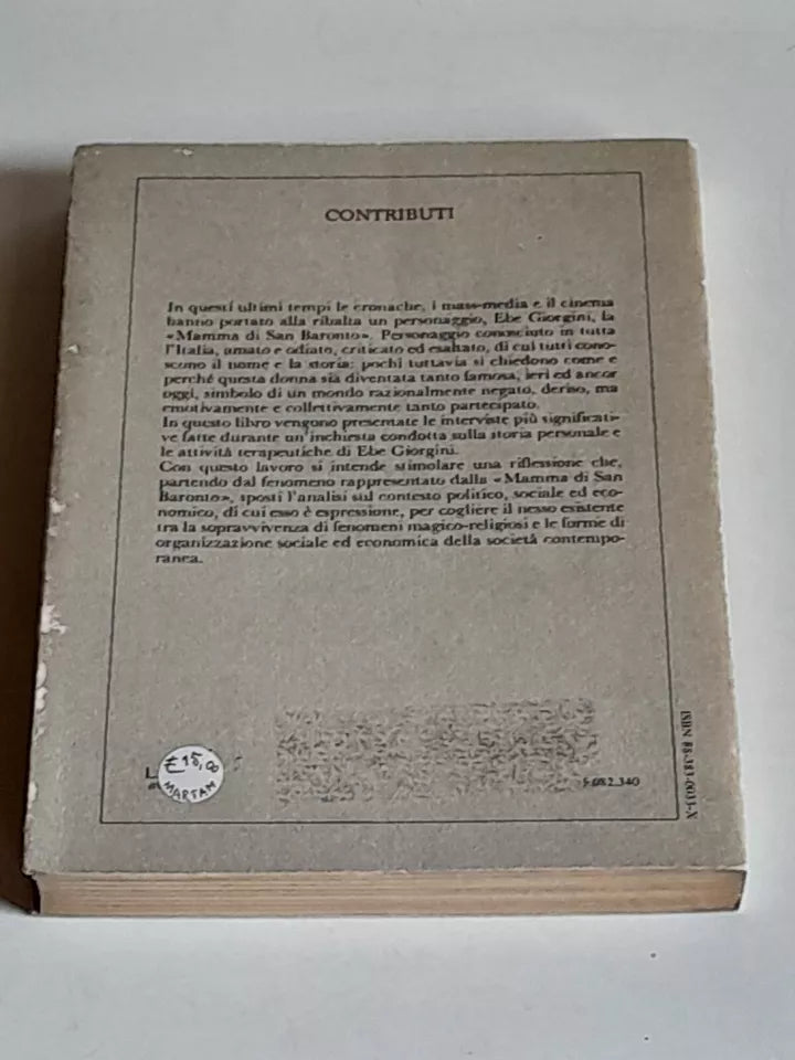 CONFLITTI SOCIALI E MAGIA NEL MONDO CONTEMPORANEO. ANNA TOCCHINI. SANSONI EDITORE. RISTAMPA 1986. COLLANA: CONTRIBUTI.