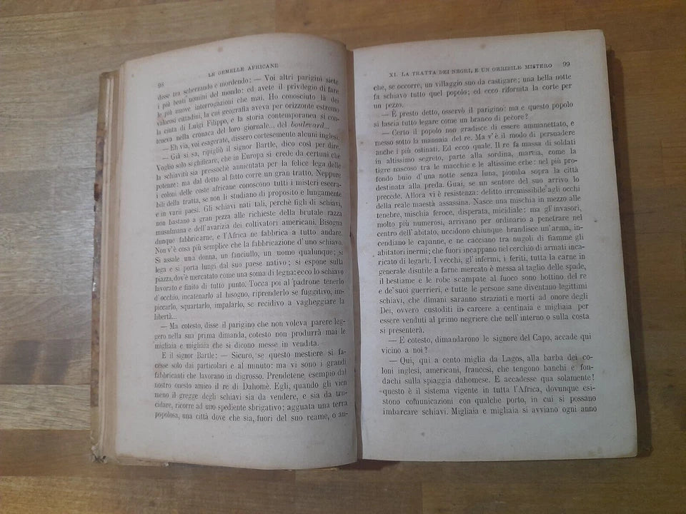 LE GEMELLE AFRICANE OSSIA L'AFRICA INTERNA DESCRITTA DAL VERO. VOLUME 1. PEL P. GIO. 2° EDIZIONE 1878. GIUSEPPE FRANCO D. C. D. G. PRATO  - TIPOGRAFIA GIACHETTI, FIGLIO E C. - 1878.