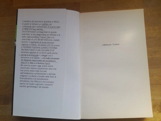 CALIFFATO NERO. RAFFAELE MASTO. EDITORI LATERZA. COLLANA: I ROBINSON / LETTURE. 1° EDIZIONE 2016.