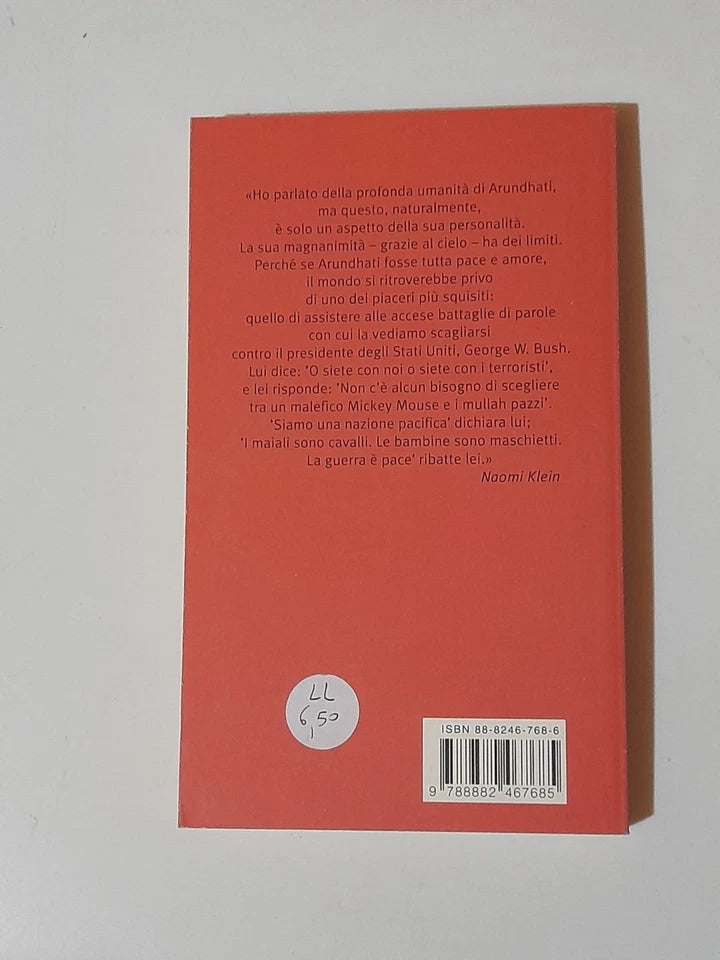L'IMPERO E IL VUOTO. CONVERSAZIONI CON DAVID BARSAMIAN. ROY ARUNDHATI. GUANDA EDITORE. RISTAMPA 2004. COLLANA: LE FENICI ROSSE.