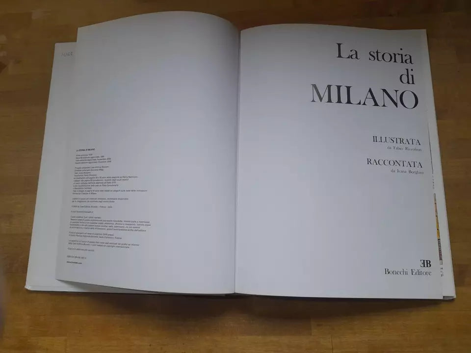 LA STORIA DI MILANO ILLUSTRATA E RACCONTATA. IVANA BORGHINI - FABIO RICCOBON. BONECHI EDITORE. 4° EDIZIONE AGGIORNATA: DICEMBRE 2009.