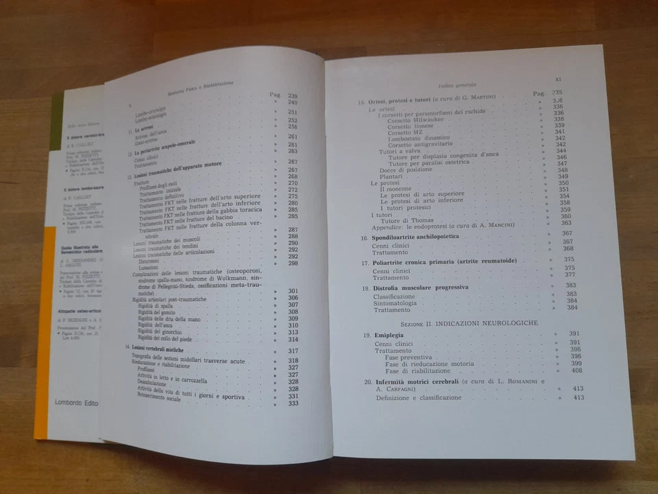 MEDICINA FISICA E RIABILITAZIONE. MARCELLO PEZZETTI - IGNAZIO CARUSO. LOMBARDO EDITORE. 3° EDIZIONE AMPLIATA, 1980.
